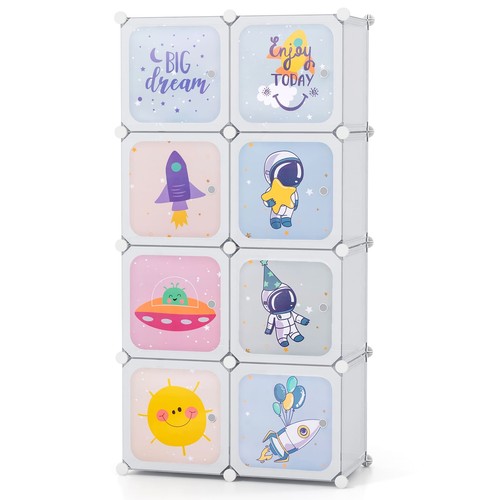 Portable kids wardrobe - wardrobe, 8-cube