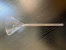 Long stem glass funnel 75 mm