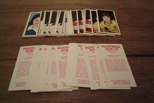 Geo Bassett/Barratt Football Cards 1978-79  VGC - Pick Choose The Cards You Need