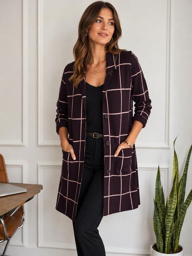 Nine west windowpane - windowpane, longline