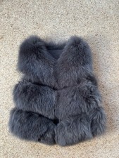Dark Grey Natural Fox Fur