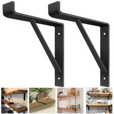 2/8PCS Heavy Duty Metal Wall Shelf Brackets Scaffold Board Handmade Industrial