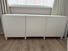 IKEA BESTÅ 3 Door Storage Unit, White, 180x42x74cm