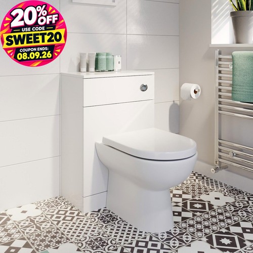 Back wall toilet unit - wall,