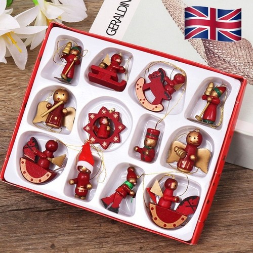 12pcs wooden christmas - christmas, tree