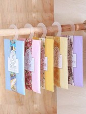 6Pcs Fragrance Sachet Natural Scented Wardrobe Hanging Air Freshener Bag Room UK