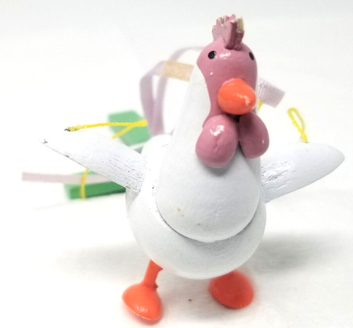 White chicken wood - wood, christmas