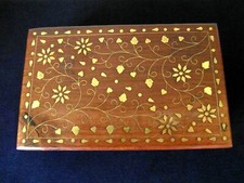 Vintage Handmade Brass Inlaid