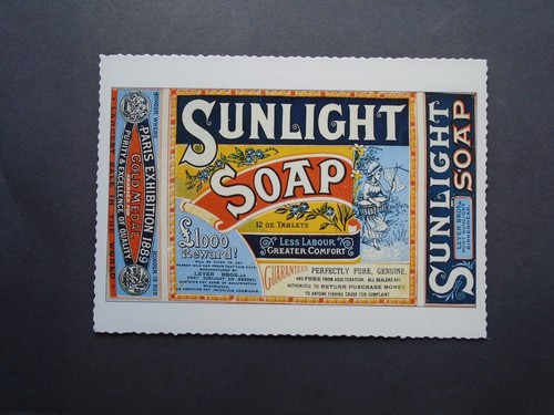 Advertising card sunlight - card:,