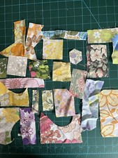 1.5kg Of Vintage Floral Fabric Offcuts/70s Bedsheet Scraps - Textile Arts Crafts