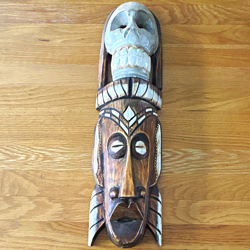 Hand carved wooden tribal - hand,