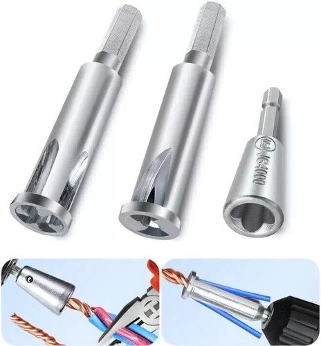 Wire stripping twisting - 3x,