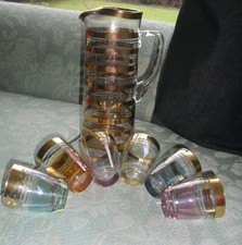 Vintage gold striped Lemonade