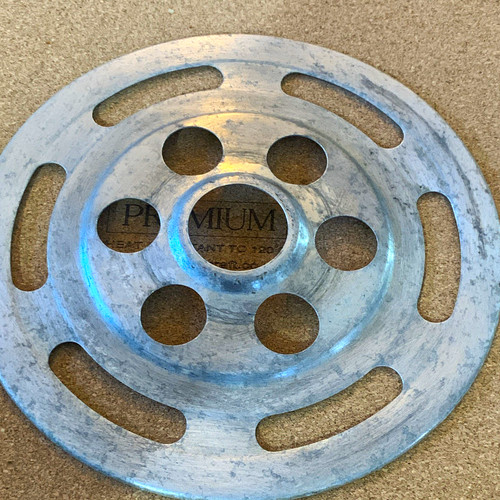 Silver metal chainring guard - metal,