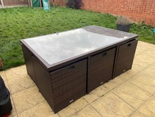 Rattan Cube Garden Furniture Set - 12 Piece (6 Seats  and 6 Stools)