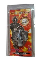 Vintage 2004 Doctor Dr Who - Cyberman Head Talking Sound Keychain - Sealed