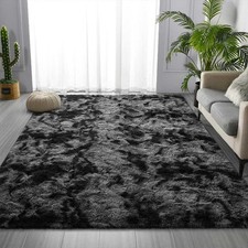 2x3M Fluffy Rugs Large Shaggy Rug Bedroom Living Room Soft Carpet Floor Mat UK