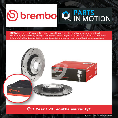 Brake discs pair vented - discs,