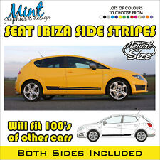 SEAT IBIZA FR SPORTS Side Stripes Decals Stickers Racing Graphics FREE P&P 001
