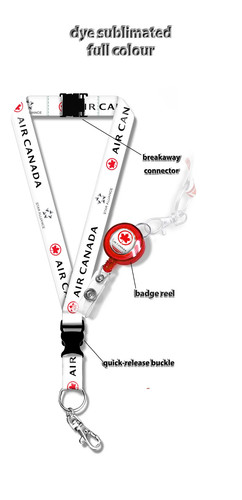 Air canada logo lanyard - air,