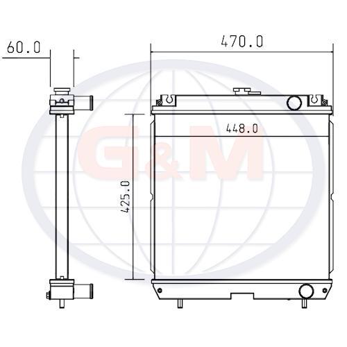 Radiator for generators ton - for, 1