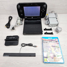 Nintendo Wii U 32GB Home Console + Minecraft Game - Black PAL (Tested/Working)