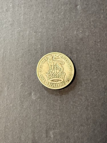 1929 george one shilling - uk,