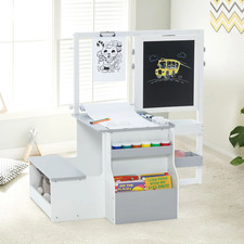 Kids Art Easel Table and Bench