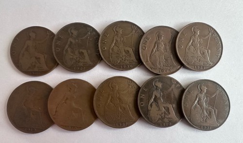 British pre decimal one - british,