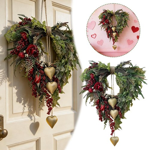 Rustic heart shaped floral - heart-shaped,