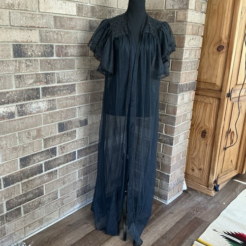 Vtg scaasi black - black, nylon