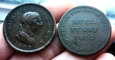1807 GEORGIAN PENNY & 1812 PENNY TOKEN
