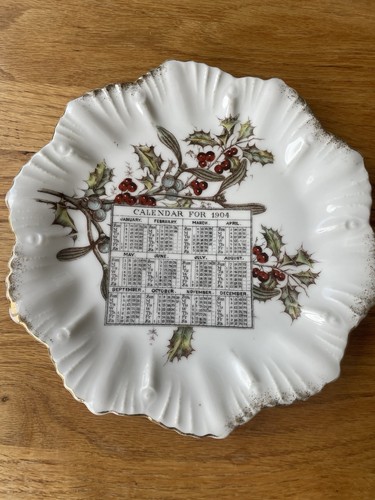 Christmas calendar plate 1904