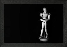 Wooden Human Manikin Framed