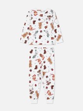 Primark Dog Print Cosy Cotton Pyjamas For Christmas  Multibuy