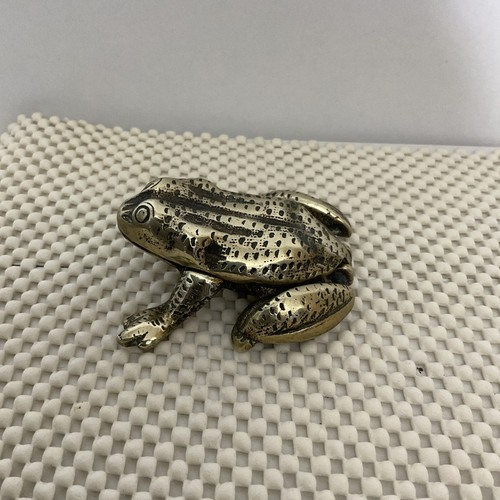 Vintage brass hinged - vintage, frog