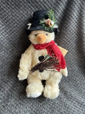 Hermann Spielwaren Snowman Bear With Growler, Limited Edition 345/500