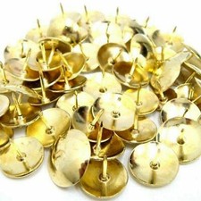 100 x Brass Drawing Pins