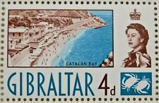 GIBRALTAR 1966 SG199 QEII 4d. CATALAN BAY - WATERMARK SIDEWAYS  -  MNH