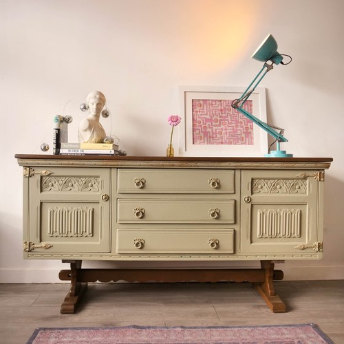 Olive green sideboard - ,