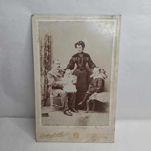 Cabinet card style photo group - style,