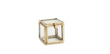 Brass Mini Square Clear Glass