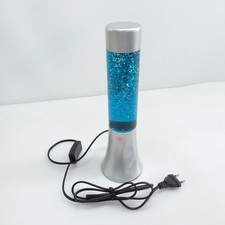 Blue glitter lava lamp. 30cm