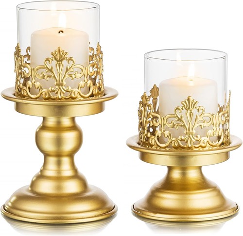 Sziqiqi gold pillar candle - gold,