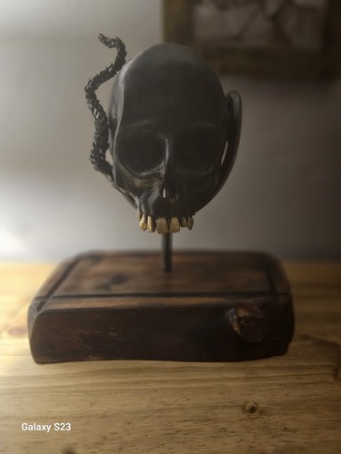 Steel sculpture handmade - sculpture, skull