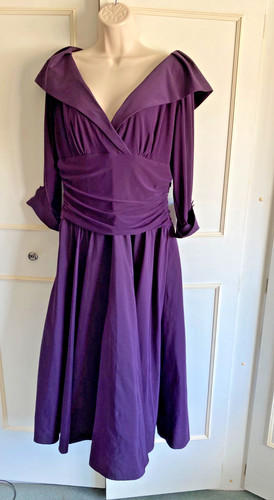 Eliza purple 1940 net - purple, 1940's