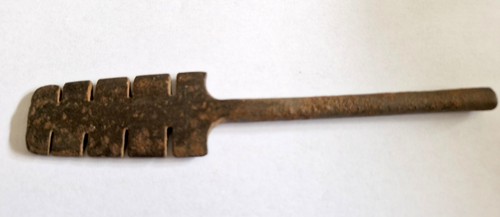 Antique metal saw - metal,