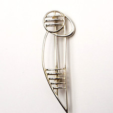 Sterling silver brooch by