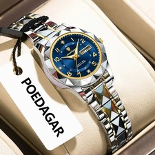 POEDAGAR 780 Luxury Elegant Quartz Ladies wristwatch Stainless Steel waterproof