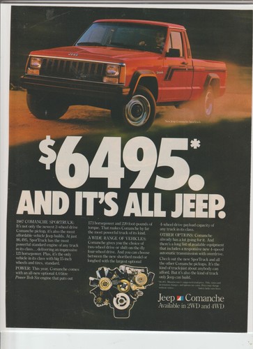 Original 1987 jeep comanche - 1987,